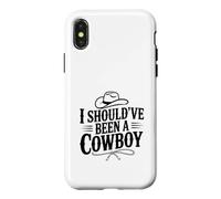 Carcasa para iPhone X/XS Debería Haber Sido un Vaquero, Humor Western Vintage
