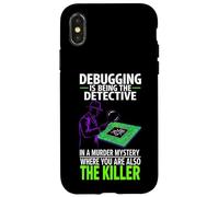 Carcasa para iPhone X/XS Debugging Is Being The Detective Programmer Code