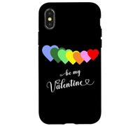 Carcasa para iPhone X/XS Declaración Elegante para el día de San Valentín corazón Amor ser mi