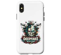 Carcasa para iPhone X/XS Deepfake Nation AI Vigilancia Cyberpunk
