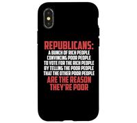 Carcasa para iPhone X/XS Definición Anti republicanos - Demócrata Liberal