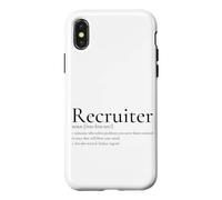 Carcasa para iPhone X/XS Definición de reclutador Contratación Divertida Adquisición de Talento de recursos Humanos