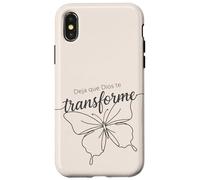 Carcasa para iPhone X/XS Deja Que Dios te transforme Butterfly Faith