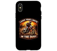 Carcasa para iPhone X/XS Deja Tus límites en el Polvo Dirt Bike Motocross MX Rider