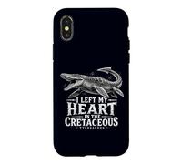 Carcasa para iPhone X/XS Dejé mi corazón en el Cretácico Tylosaurus Rex Mosasaur