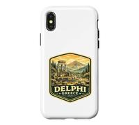 Carcasa para iPhone X/XS Delfos Grecia Viaje de Vacaciones a Delfos Grecia Griego