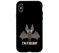 Carcasa para iPhone X/XS Deliciosamente Derpy Vampire Bat