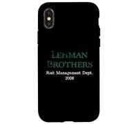 Carcasa para iPhone X/XS Departamento de Gestión de Riesgos de Lehman Blanco