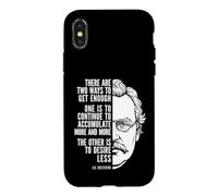Carcasa para iPhone X/XS Desire Less Cita G.K. Chesterton Filosofía Sabiduría