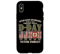 Carcasa para iPhone X/XS Día D 6 de Junio de 1944 Normandía Francia Nunca Olvides Que se desvaneció