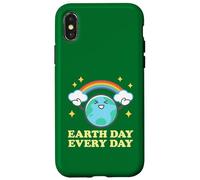 Carcasa para iPhone X/XS Día de la Tierra Todos los Días Rainbow Globe Save The Planet Hombres Mujeres