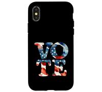 Carcasa para iPhone X/XS Día de Las Elecciones EE.UU. Votante Acuarela Votar Democracia América