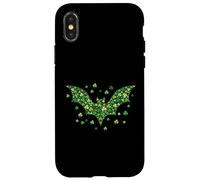 Carcasa para iPhone X/XS Día de San Patricio Bate de la Suerte irlandés Shamrock Paddy's Day