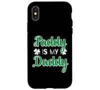 Carcasa para iPhone X/XS Día de San Patricio Paddy Is My Daddy Saint Pattys Hombres Mujeres