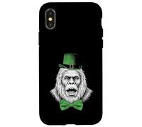 Carcasa para iPhone X/XS Día de San Patricio Suerte Irlandesa Bigfoot Shamrock Paddy's Day