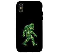 Carcasa para iPhone X/XS Día de San Patricio Suerte Irlandesa Bigfoot Shamrock Paddy's Day