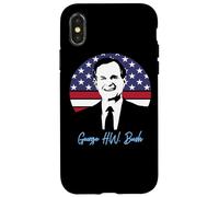 Carcasa para iPhone X/XS Día del Presidente George H.W. Bush 41er Presidente 1989-1993