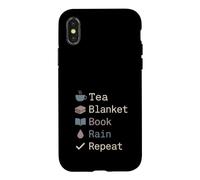 Carcasa para iPhone X/XS Día lluvioso Amante Acogedor Introvertido Sadcore Tormenta Nube