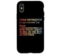Carcasa para iPhone X/XS Diccionario del Instructor de Yoga Relajación
