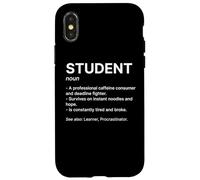Carcasa para iPhone X/XS Diccionario Estudiante Definición Humor Académico