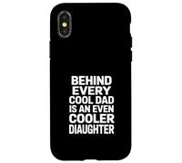 Carcasa para iPhone X/XS Dicho Divertido detrás de Cada papá Genial es aún más Genial