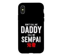 Carcasa para iPhone X/XS Dicho Gracioso No llames a papá Llame Sempai