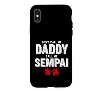 Carcasa para iPhone X/XS Dicho Gracioso No llames a papá Llame Sempai
