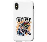 Carcasa para iPhone X/XS Dino Astronaut Ancient Rex Future Fusion Art Space Explorer