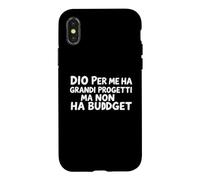 Carcasa para iPhone X/XS DIO per Me Ha Grandi Progetti Ma No Un Presupuesto Vector