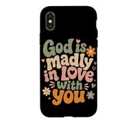 Carcasa para iPhone X/XS Dios está locamente Enamorado de ti fe Cristiana inspiradora