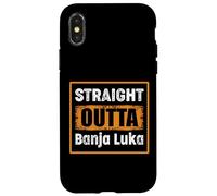 Carcasa para iPhone X/XS Directamente Outta Banja Luka Bosnia y Herzegovina Retro
