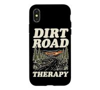 Carcasa para iPhone X/XS Dirt Road Therapy Bosque Al Aire Libre Senderismo Rutas Camping