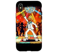 Carcasa para iPhone X/XS Disco Duck 70s Sábado Noche