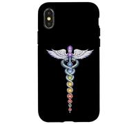 Carcasa para iPhone X/XS Diseño Caduceo Energía Chakra - Despertar Kundalini