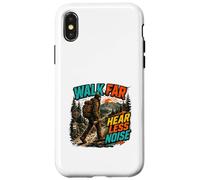 Carcasa para iPhone X/XS Diseño de Aventura al Aire Libre Walk Far Hear Less Noise