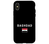 Carcasa para iPhone X/XS Diseño de Bandera de Irak, hogar de IRQ Bagdad, Orgullo iraquí, Amo a Irak