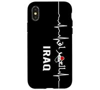 Carcasa para iPhone X/XS Diseño de Bandera de Irak, hogar de IRQ Bagdad, Orgullo iraquí, Amo a Irak