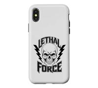 Carcasa para iPhone X/XS Diseño de Calavera de Fuerza letal - Bold Lightning Bolt Gothic