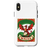 Carcasa para iPhone X/XS Diseño de dragón Rojo Pure Rugby Spirit