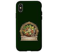 Carcasa para iPhone X/XS Diseño de Ensalada mediterránea Romana ilustración Foodie