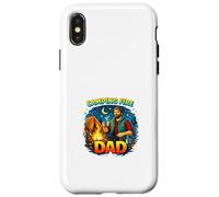Carcasa para iPhone X/XS Diseño de Estilo de Vida Camping Dad Outdoor Fire Adventure