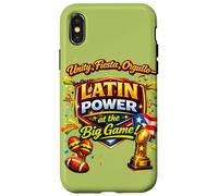 Carcasa para iPhone X/XS Diseño de Fiesta Latina, gráfico de celebración de Boricua Beats