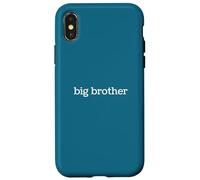 Carcasa para iPhone X/XS Diseño de Hermano Familiar con tipografía Minimalista Grande