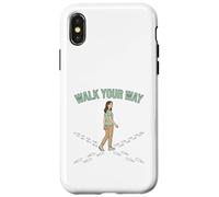 Carcasa para iPhone X/XS Diseño de motivación de Camino Personal Walk Your Way
