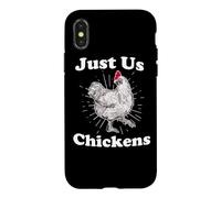 Carcasa para iPhone X/XS Diseño de Pollos Just Us para fanáticos de la Agricultura
