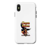 Carcasa para iPhone X/XS Diseño de símbolo de mitología de Guerrero elegido de Cuervo