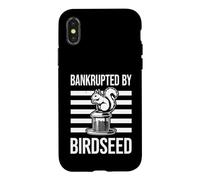 Carcasa para iPhone X/XS Diseño Divertido de Ardilla en bancarrota por Birdseed para Amantes de Las Mascotas