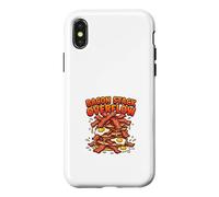 Carcasa para iPhone X/XS Diseño Divertido de Bacon Stack Overflow para desayunar