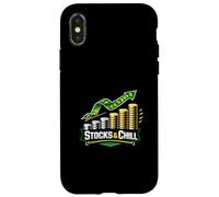 Carcasa para iPhone X/XS Diseño Divertido para inversores con ingresos pasivos en acciones y relajantes