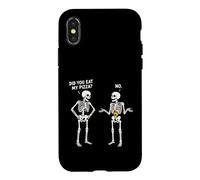 Carcasa para iPhone X/XS Diseño Divertido y Bonito de Did You Eat My Pizza Skeleton